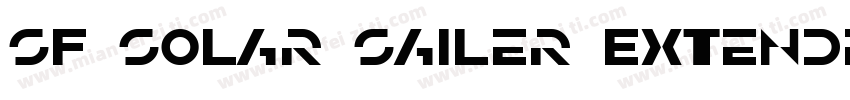 SF Solar Sailer Extended字体转换